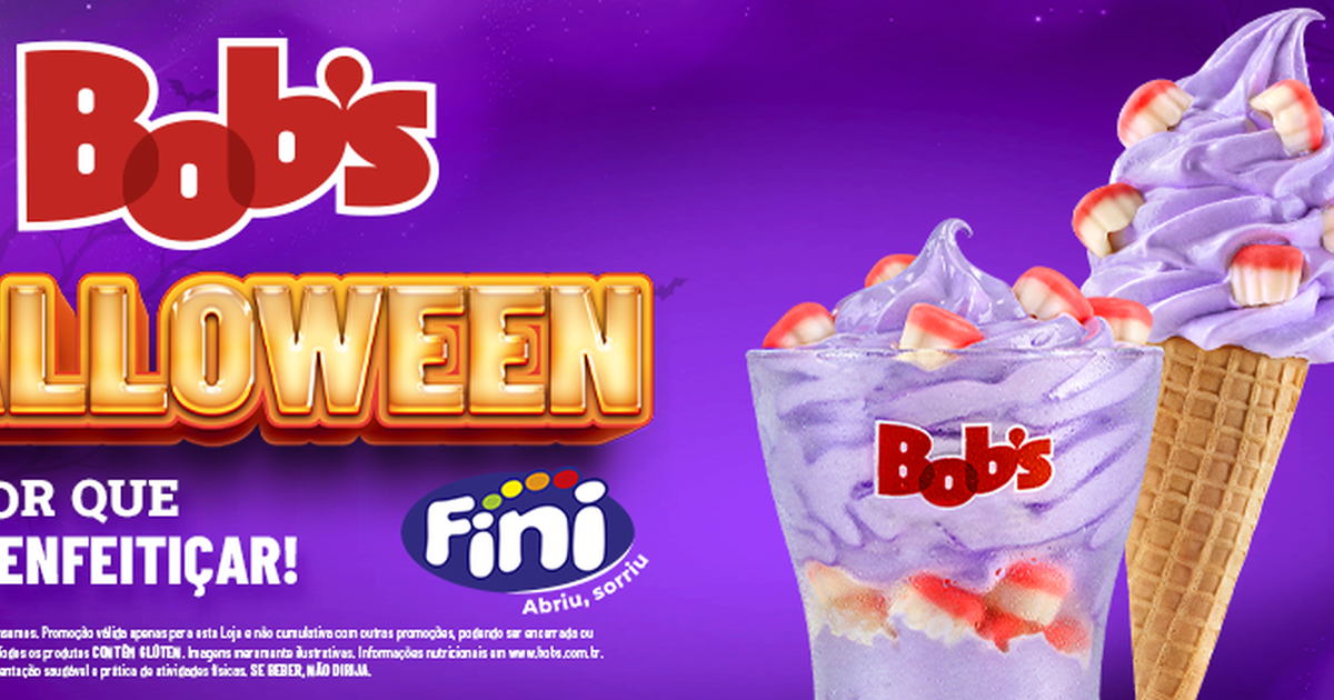 Fini e Bob's apresentam Halloween de gostosuras com sorvete especial